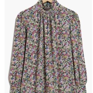 & Other Stories Floral Mockneck
